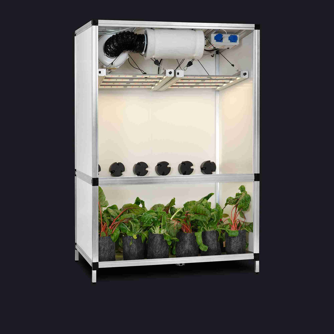 Growbox Clima Cabinet (1m2) + 2 x 170 Watt Dimmable LED Growlight