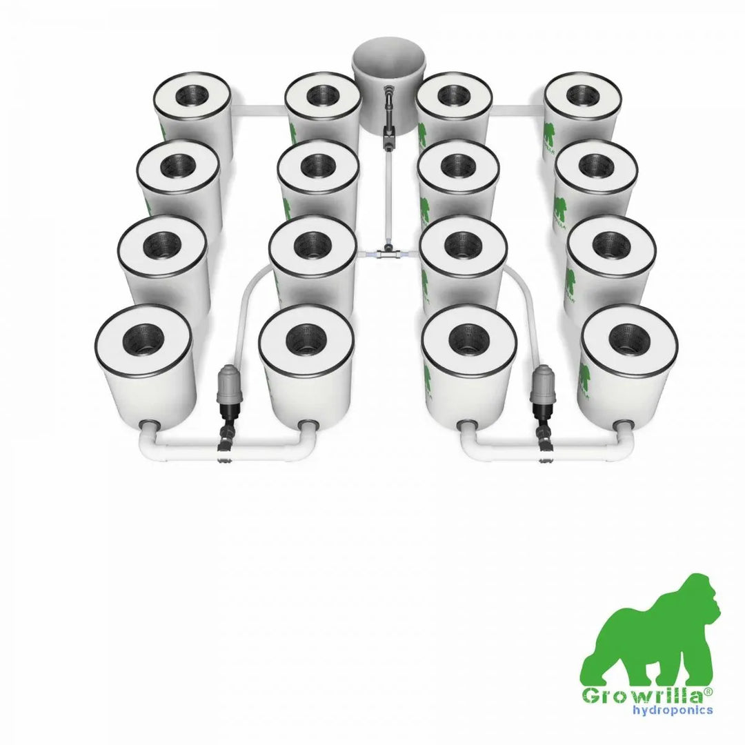 HYDROPONICS System RDWC PRO 16 POTS 4 ROWS