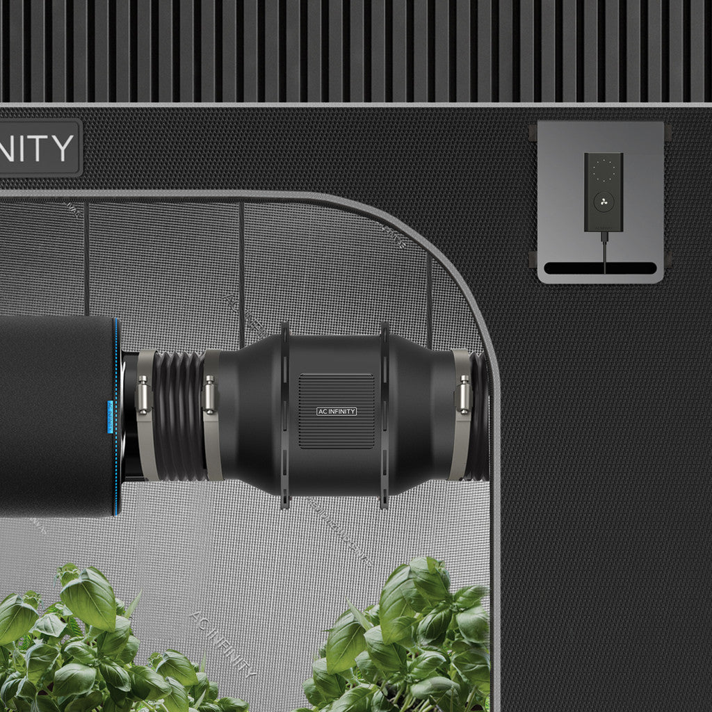 Air Filtration Kit PRO 100mm, Inline Fan with Smart Controller, Carbon Filter & Ducting Combo
