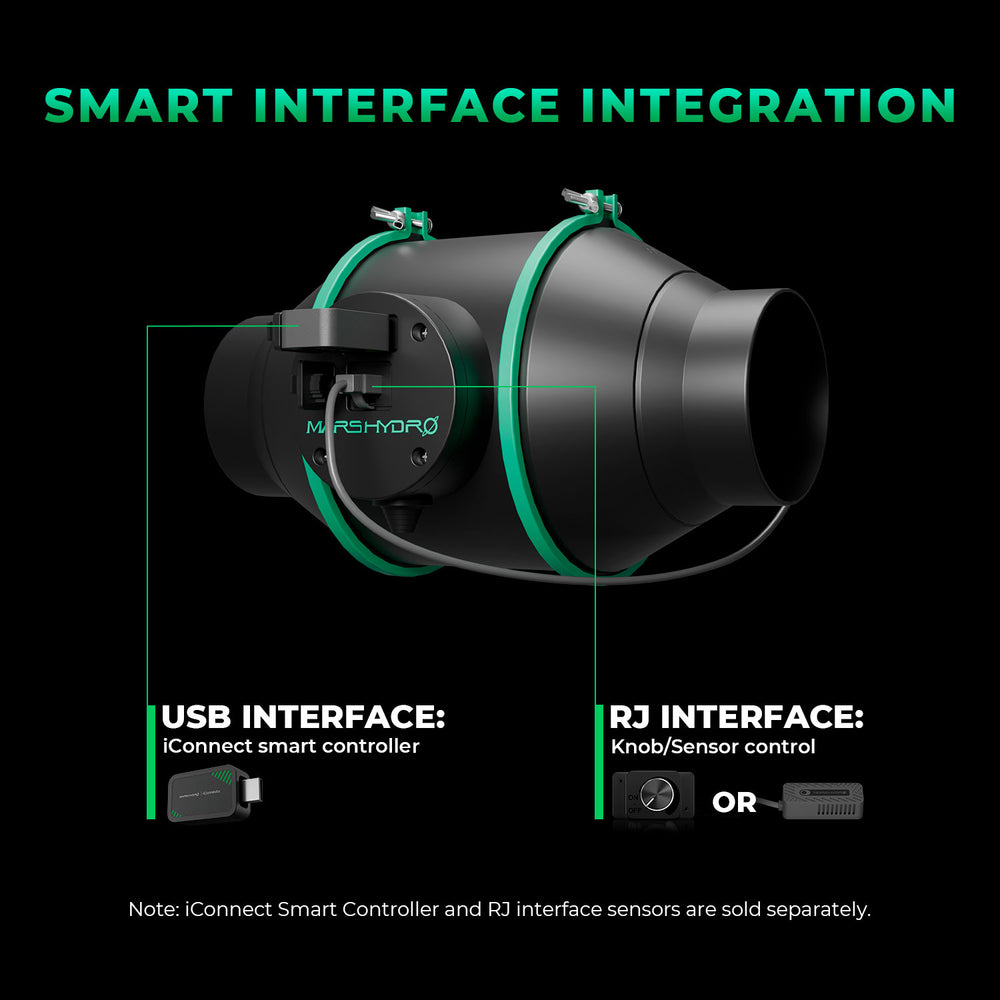 100 mm Inline Duct Fan and Refillable Carbon Filter Combo with Speed Controller