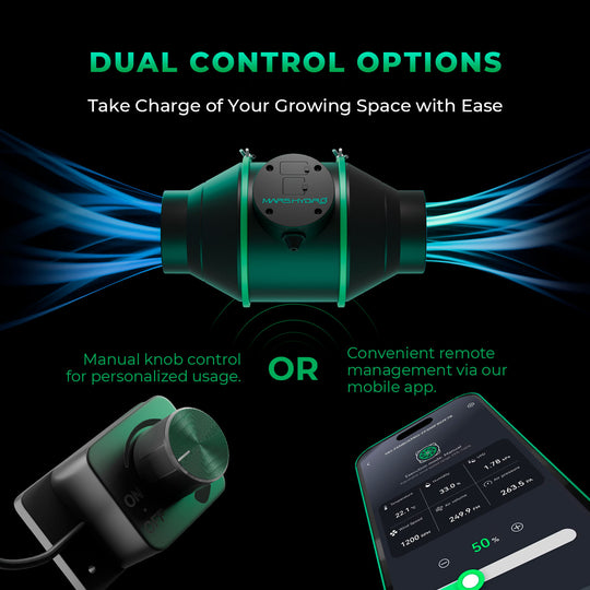 100 mm Inline Duct Fan and Refillable Carbon Filter Combo with Speed Controller