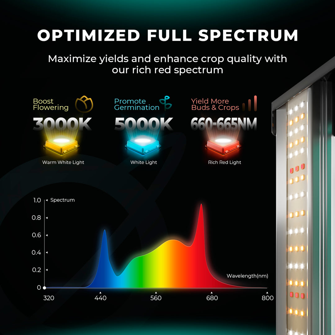 Mars Hydro 1200watt EVO LED Grow Light – High Yield CO2 Commercial Lamp