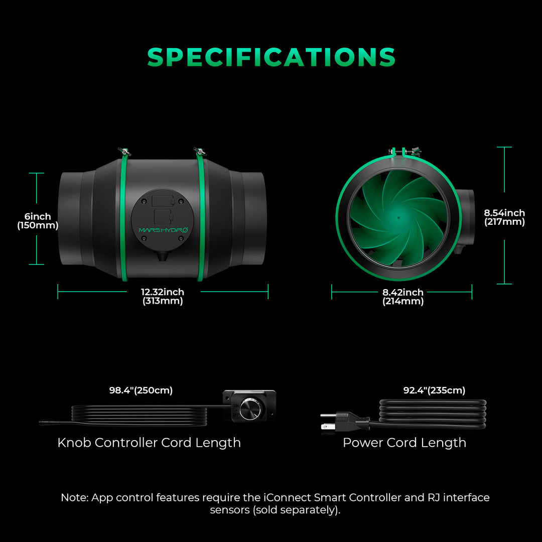 150mm Inline Duct Fan