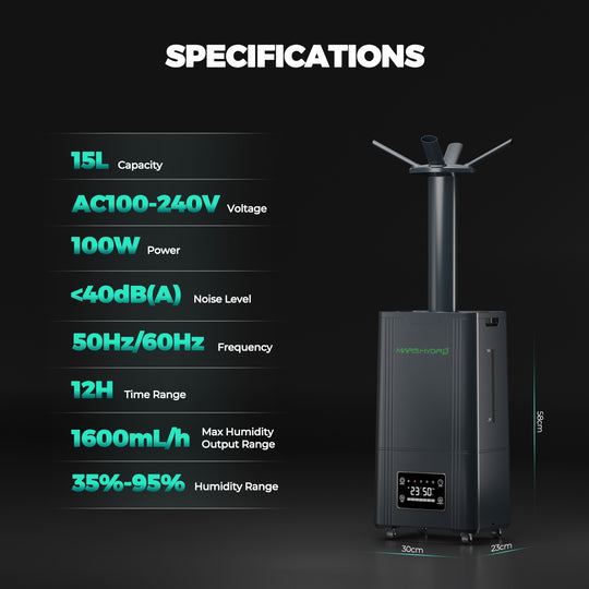 15L Ultrasonic Humidifier for Large Room