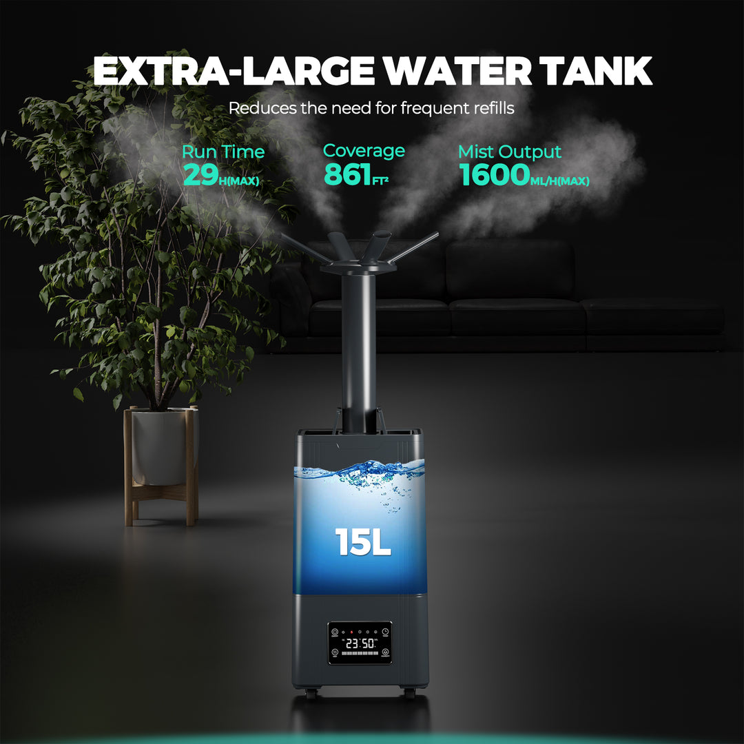 15L Ultrasonic Humidifier for Large Room