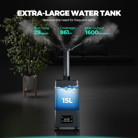 15L Ultrasonic Humidifier for Large Room
