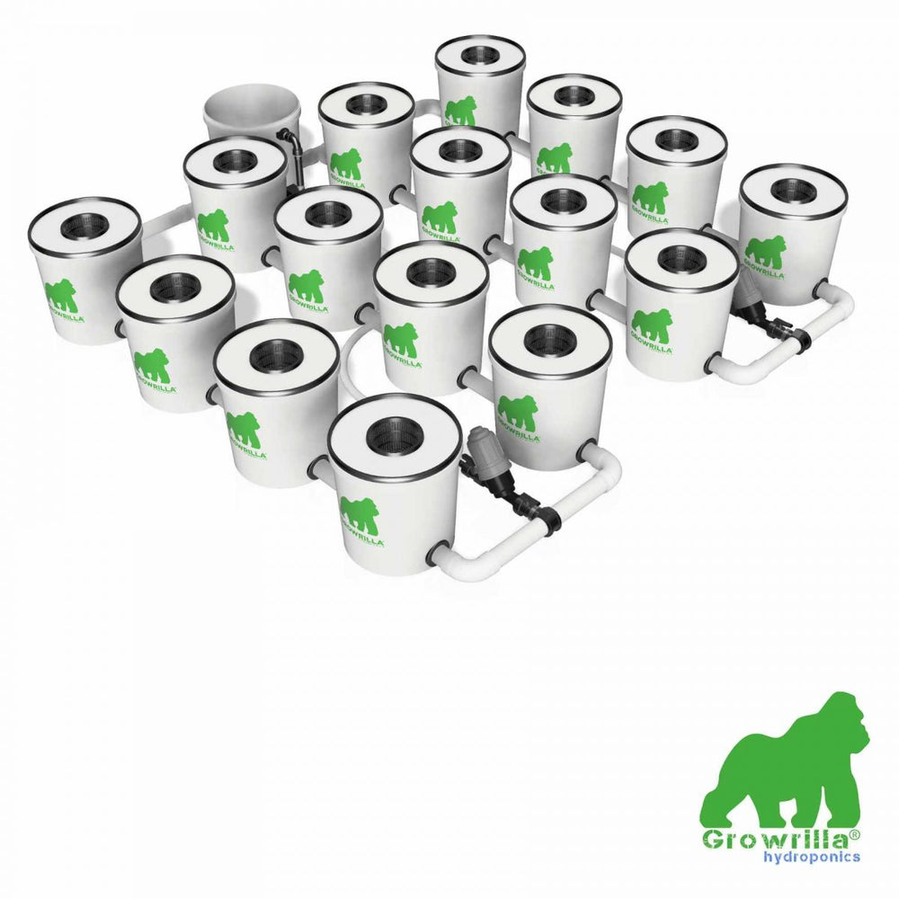 HYDROPONICS System RDWC PRO 16 POTS 4 ROWS