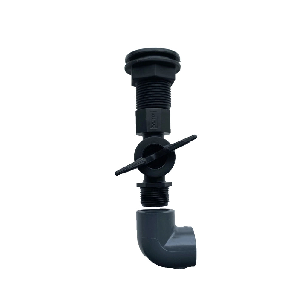 Lead through eb & flow tray 3/4″