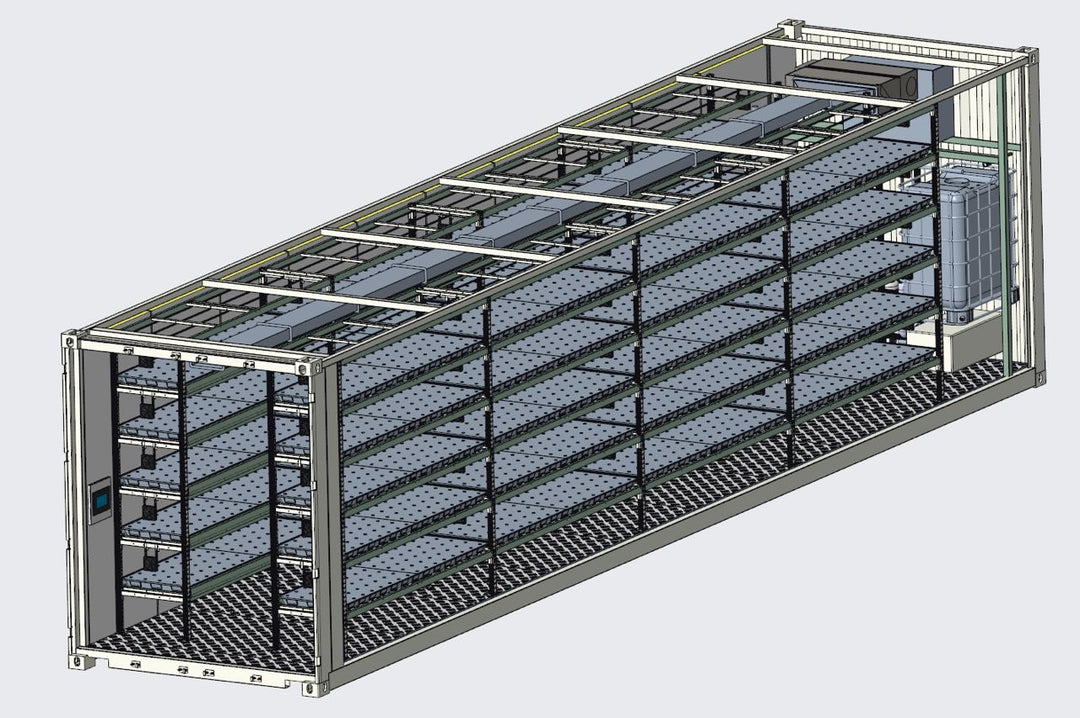 Fully Automated 40 Foot Shipping Container Vertical Farm