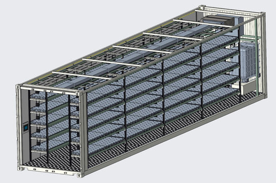 Fully Automated 40 Foot Shipping Container Vertical Farm