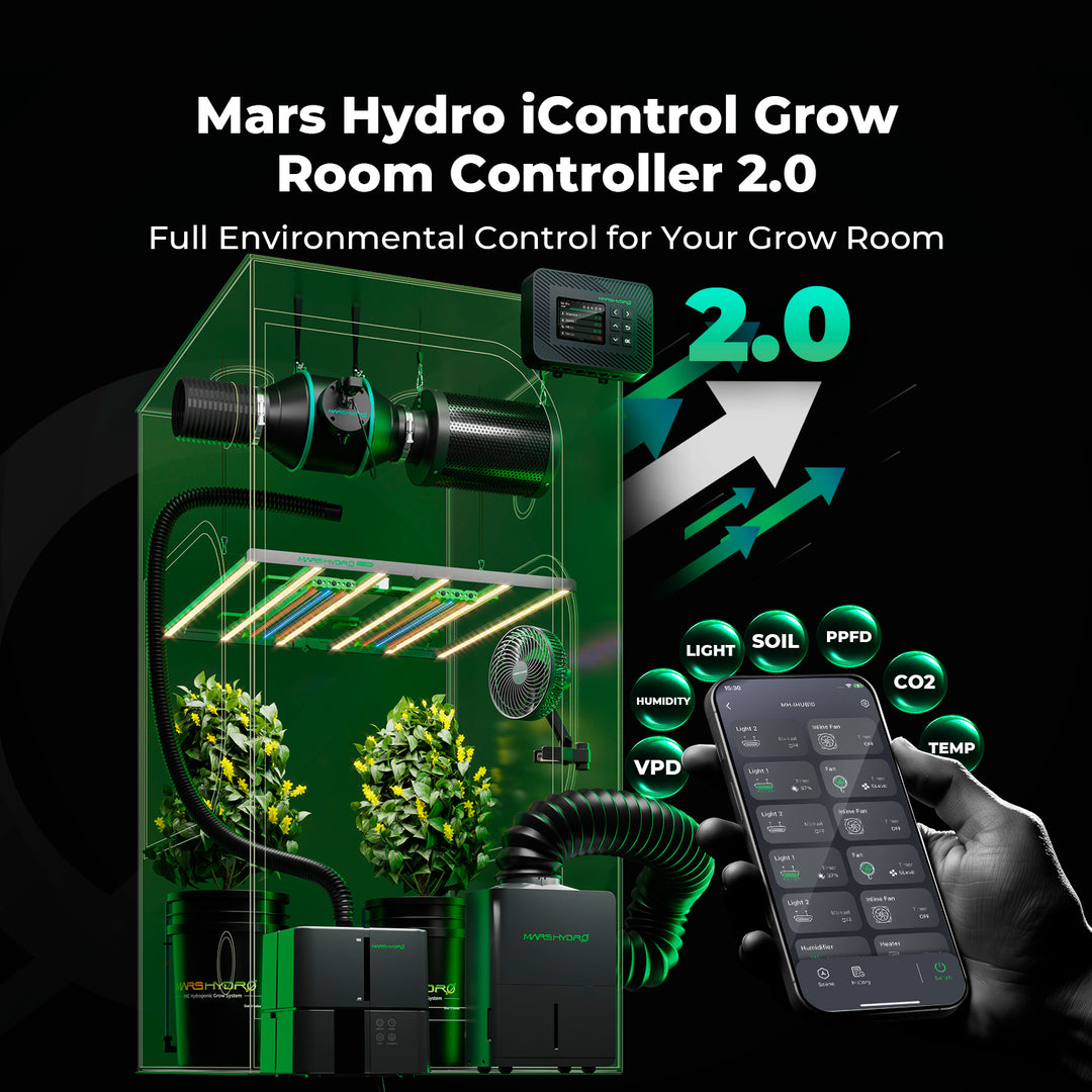 iControl Smart Grow Room Controller WiFi App Control for Lights, Temperature, Humidity and VPD