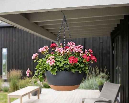 Self-watering hanging pot